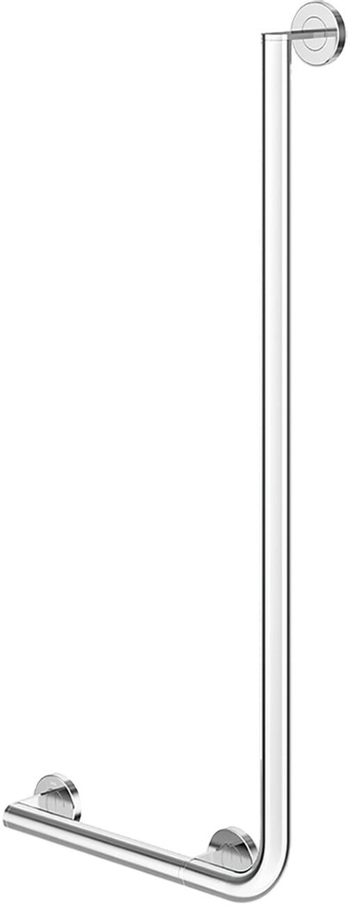 Barre d'appui d'angle Hewi 900 Acier inoxydable brillant