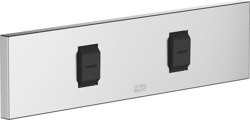 Pomme de douche lat&eacute;rale Dornbracht Water Fan &agrave; encastrer Chrome matt