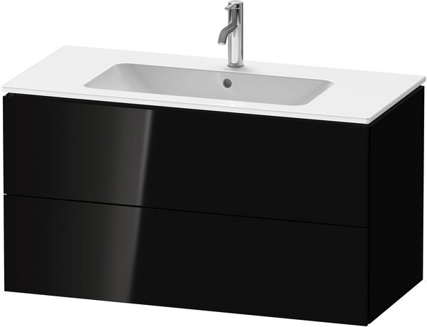 Armadio sottolavabo L-Cube l:102 cm, a: 55 cm, p: 48,1 cm 2 cassetti Tip-on per 2141 823/824 image number 0