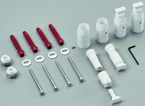 Kit di montaggio Zehnder Yucca Asym (935 011) colore speciale image number 0