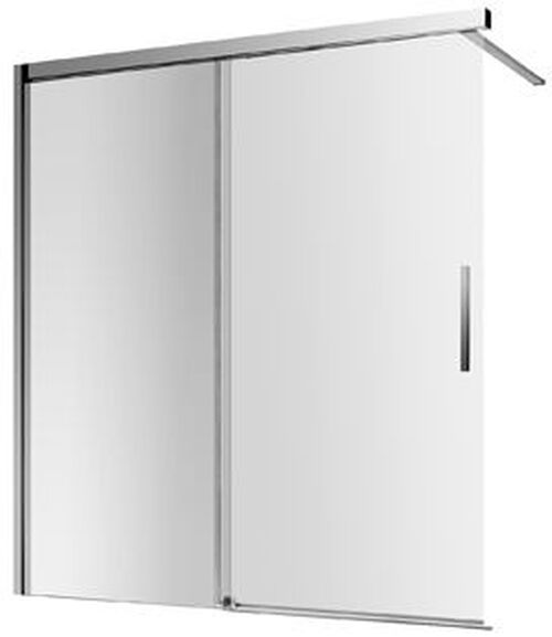 Porte coulissante Duscholux Bella Vita 3 Silber hochglanzeloxiert Verre clair CareTec Pro