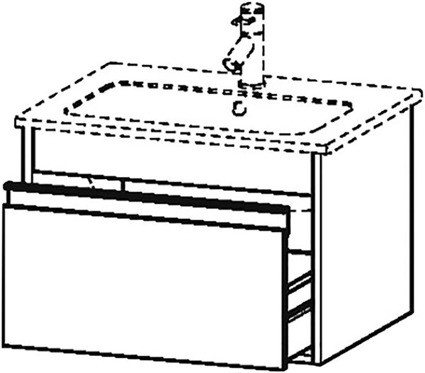 Meuble sous-lavabo Duravit Ketho Blanc mat image number 0