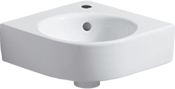 Eckwandbecken Geberit Renova Compact 45 x 39.5 cm Weiss image number 0