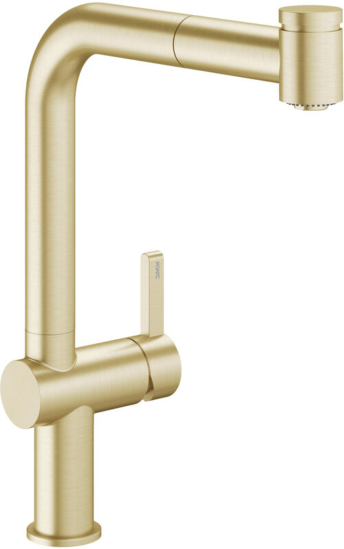 Miscelatore monocomando per lavello KWC Bevo E Brushed gold PVD