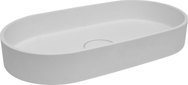 Lavabo ad incasso Alterna Kaisa, 70 x 36 cm, Corian senza piano senza troppopieno image number 0