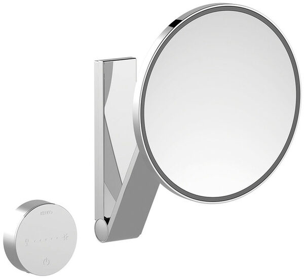 Specchio per cosmetica Keuco iLook Move LED, Ø 21,2 cm, montaggio a parete, braccio flessibile, image number 0