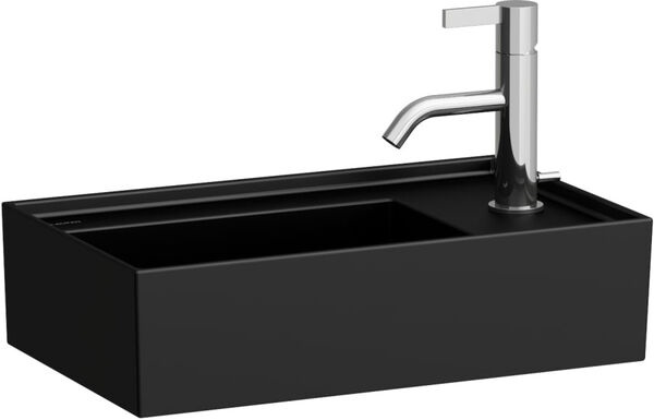 Wandbecken Laufen Kartell 46 x 28 cm Schwarz matt image number 0