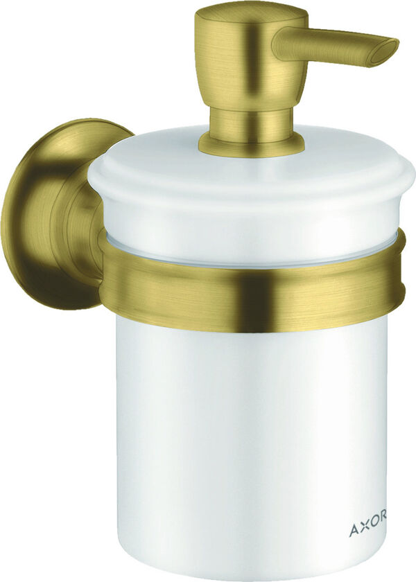 Distributore di sapone Axor Montreux, capacit&agrave; 300 ml, recipiente in ceramica bianca image number 0