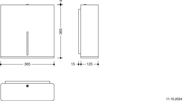 Porte-papier Hewi 805 acier inoxydable mat image number 1