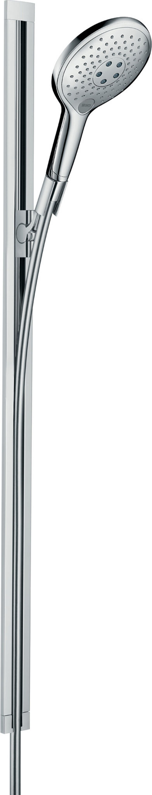 Garniture de douche Hansgrohe Raindance Select S 150 / Unica S chromé-blanc