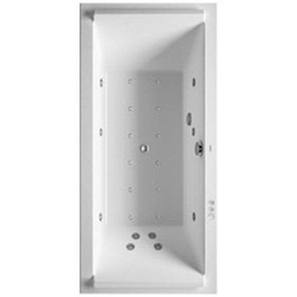 Baignoire Whirlpool Duravit Starck blanc Buses et vidage chromés image number 0