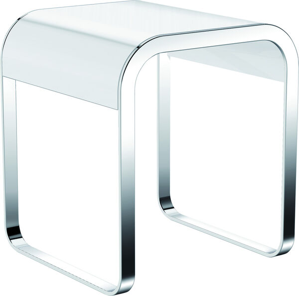 Sgabello per doccia Hewi System 800, larghezza 40 cm, altezza 46 cm, sedlie laminato MDF bianco image number 0