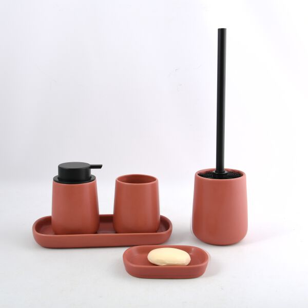 Tazza per i denti Spirella Maonie terracotta image number 1