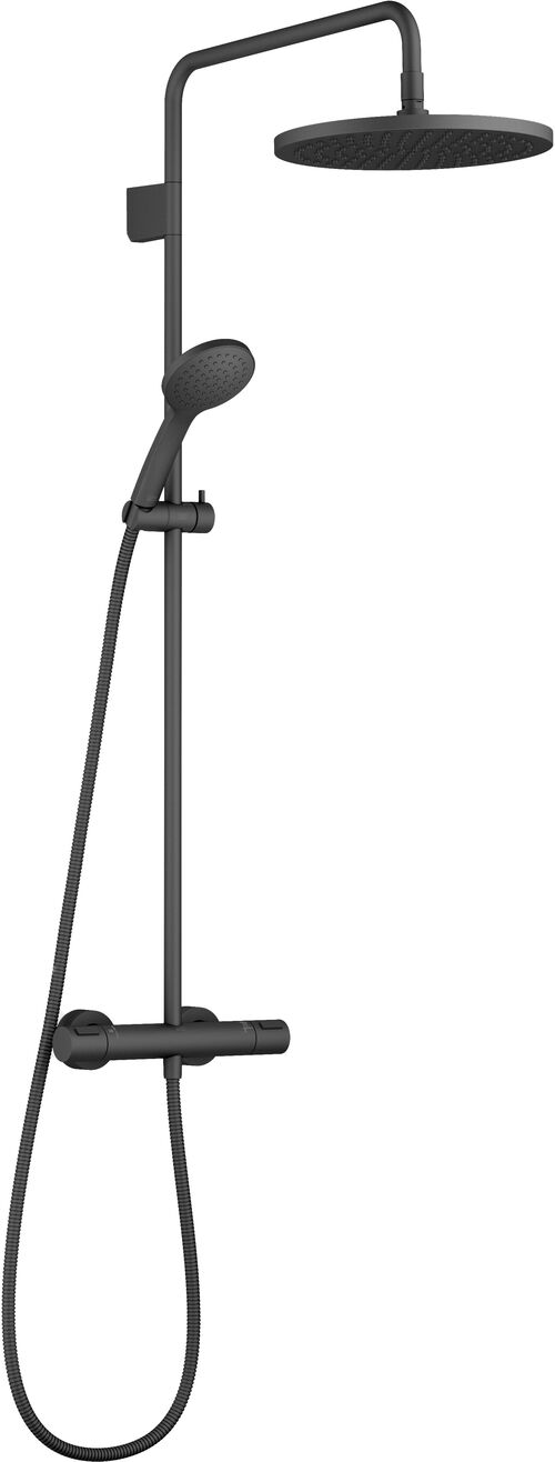 Duschsystem mit Brausenthermostat Dornbracht Edition Pro Schwarz matt