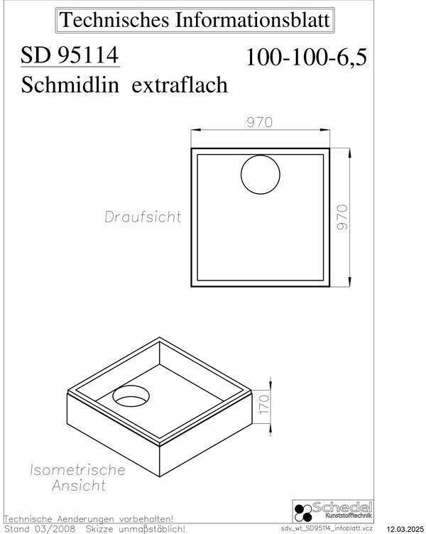 Duschwannentr&auml;ger Schedel image number 1