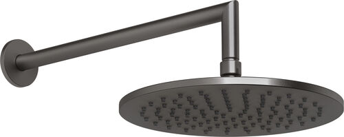 Soffione ad effetto pioggia Gessi Anello / Ingranaggio ½" black Metal brushed