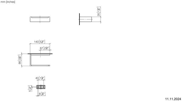 Papierhalter Dornbracht Mem / Cyo Dark Platinum matt image number 1