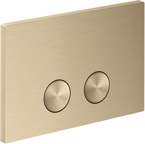 Plaque de d&eacute;clenchement Axor FlushPlate Brushed bronze image number 0