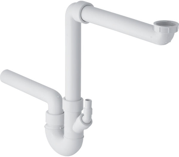 Sifone per lavello semplice, filetto interno 2" (152.802.06.1), portagomma 1", scarico &Oslash; 56 mm image number 0