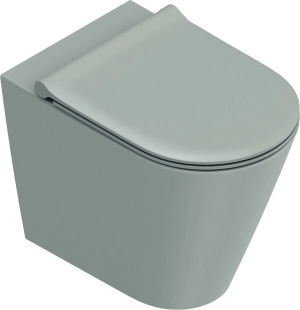 Stand-Klosett Catalano Zero rimless, 55, newflush, f&uuml;r Einbausp&uuml;lkasten, verdeckte Befestigung, image number 0