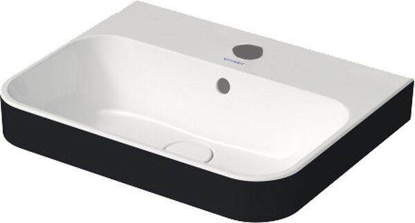 Auflegewaschtisch Duravit Happy D.2 Plus 50 x 40 cm Weiss-anthrazit matt Cleaneffekt image number 0