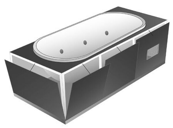 Badewannenunterbau Gabag Whirlbox f&uuml;r alle Badewannen image number 0