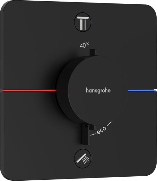 Duschsystem Hansgrohe Shower Select Comfort Q Schwarz matt