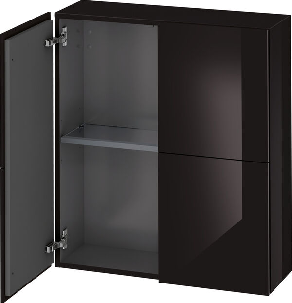 Seitenschrank L-Cube schwarz hochglanz image number 0