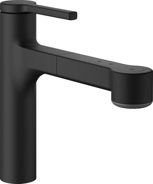 Mélangeur d'évier KWC Ava 2.0 Noir mat
