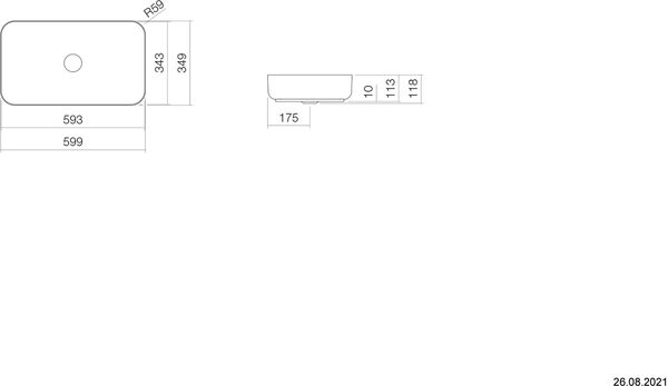 Auflegewaschtisch Alape Stream Weiss image number 1