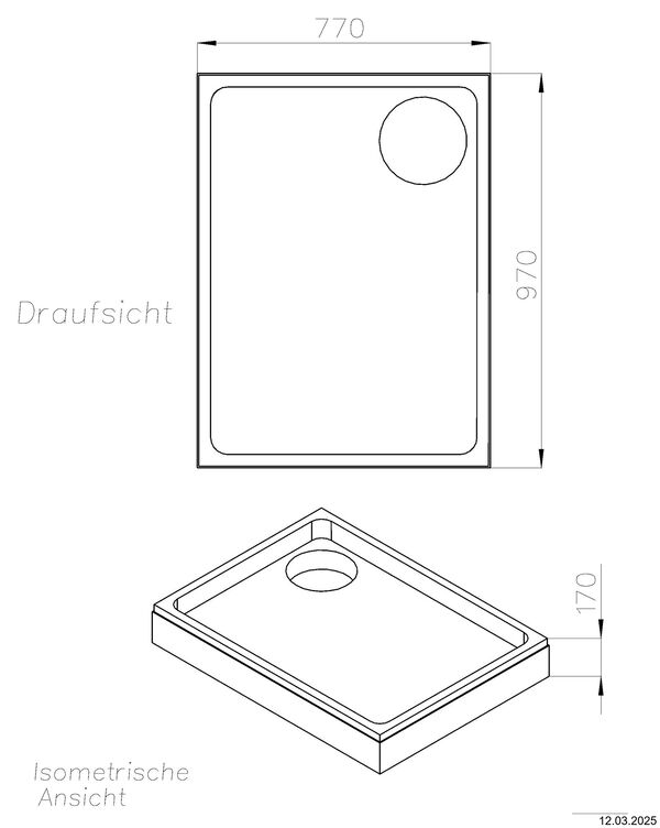 Duschenwannentr&auml;ger Schedel image number 1