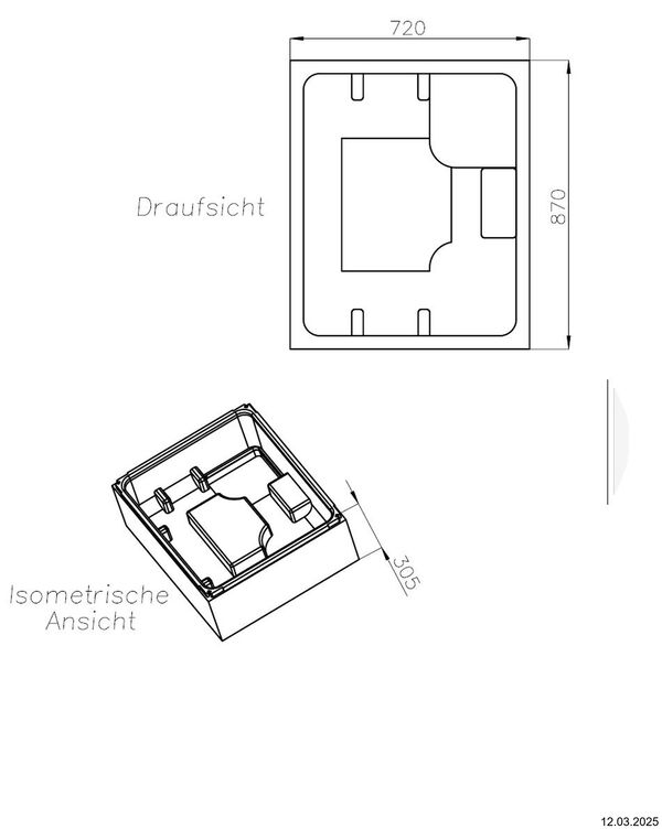 Support de receveur de douche Schedel image number 1