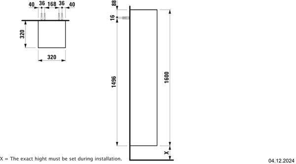 Hochschrank Laufen New Classic Weiss hochglanz image number 1