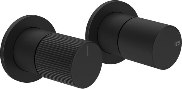 Bade- und Duschenmischer Endmontageset Gessi Habito Schwarz matt Rigato image number 0