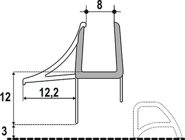 Joint renvoi-d&acute;eau Duka image number 0