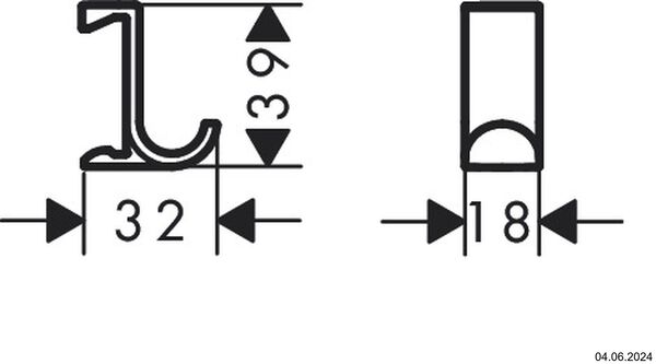 Crochet &agrave; serviette Hansgrohe WallStoris Blanc mat image number 1