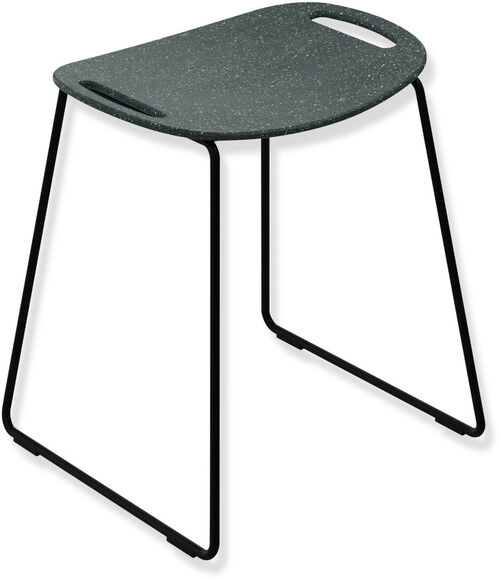 Tabouret de douche Hewi Vert forêt peint par poudrage