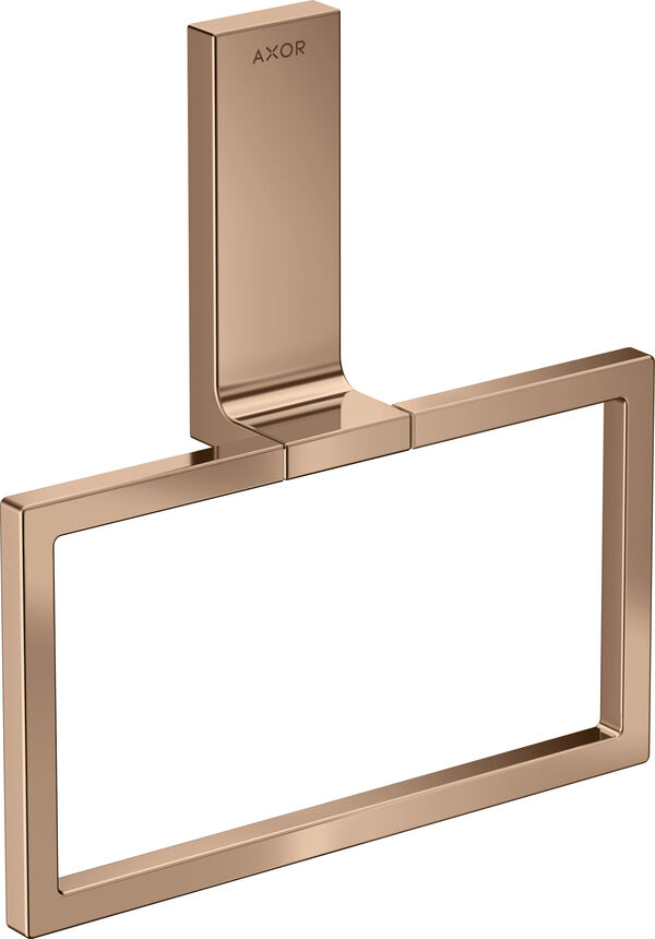 Porte-linge &agrave; anneau Axor Universal Rectangular Polished red gold image number 0