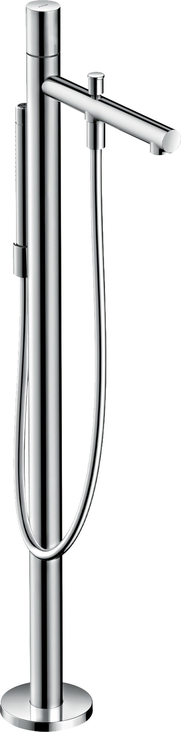 Bademischer Axor Uno Zero - Stand edelstahloptik image number 0