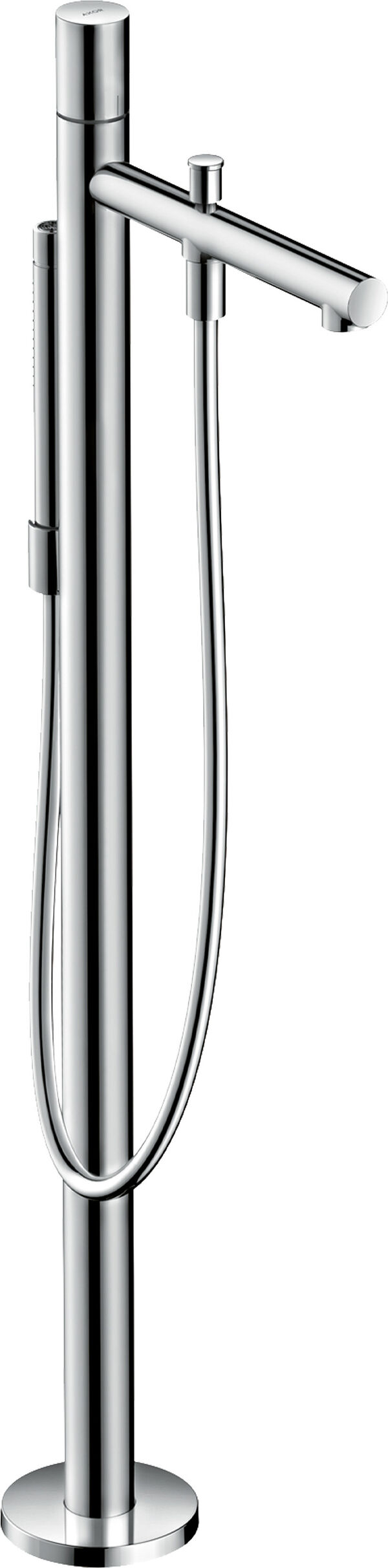 Bademischer Axor Uno Zero - Stand edelstahloptik image number 0