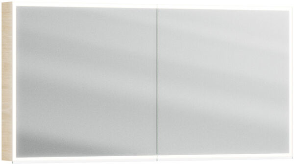 Armoire de toilette Alterna luuna LED plus avec &eacute;clairage inf&eacute;rieur/sup&eacute;rieur Ch&acirc;taigne Couleur de lumi&egrave;re r&eacute;glable en continu 2700-6500 K image number 0