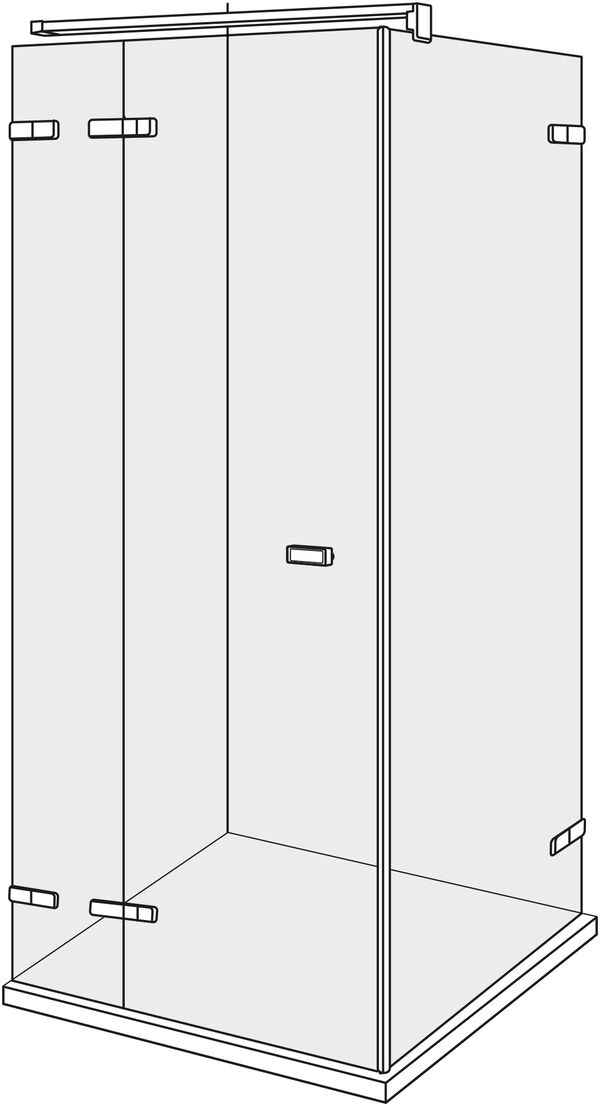 Porte battante Alterna lin.3 finox Verre clair CareTec Pro image number 0