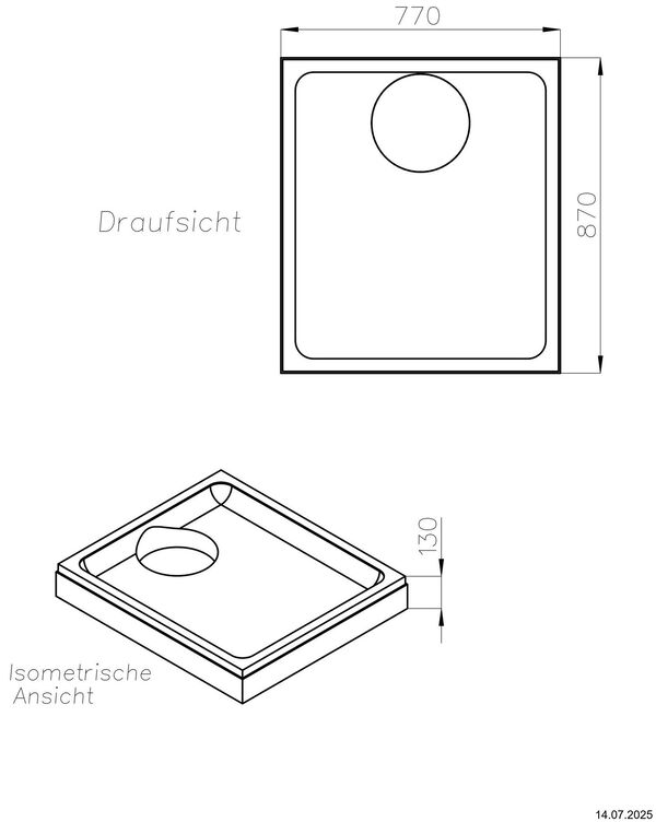 Duschwannentr&auml;ger Schedel image number 1