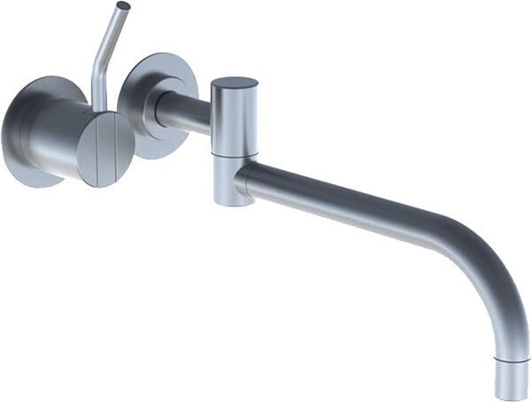 Miscelatore a parete-set di montaggio finale Vola, leva media, 131MAP, bocca mobile doppio, s 250 image number 0