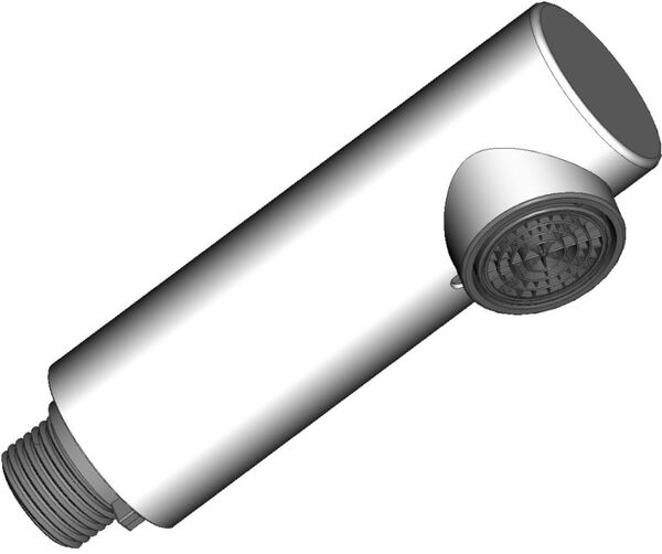 Bec douche extensible Twin Acier inoxydable mat image number 0