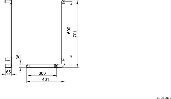 Winkelgriff Keuco Elegance Verchromt image number 1