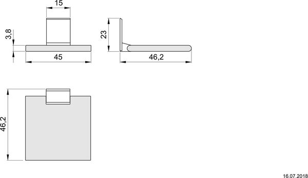 Klappsitz Nosag Cavere / Ineoline Plus / Pure silberfarbig image number 1