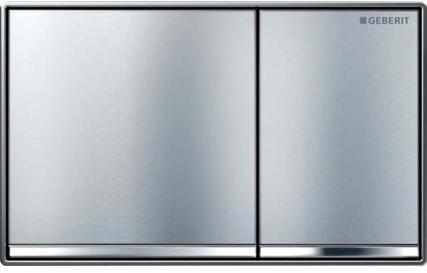 Plaque de d&eacute;clenchement Geberit Omega60 square Couleur acier inoxydable image number 0