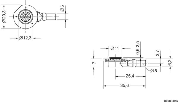 Duschwannenablauf Duravit &Oslash; 90 mm, (nur mit Fussgestell Duravit) image number 1