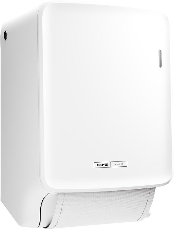 Distributeur d'essuie-mains en &eacute;toffe CWS PureLine Dry Blanc image number 0
